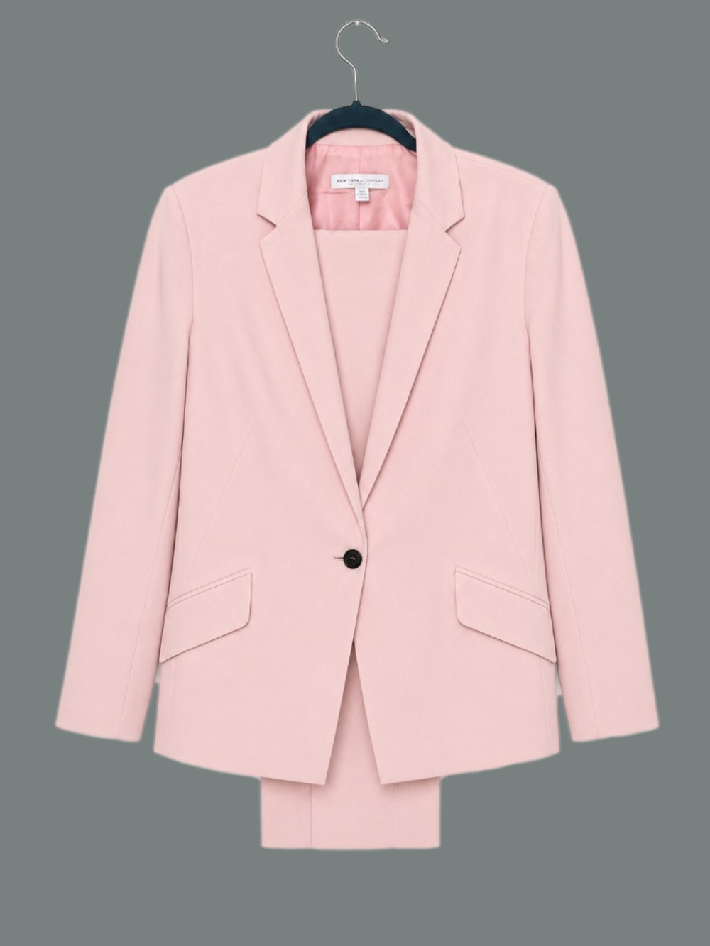 New York & Company Women’s Pink Stretch Pantsuit – Size 12 NWOT